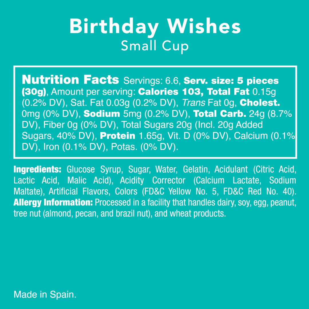 Birthday Wishes Gummies