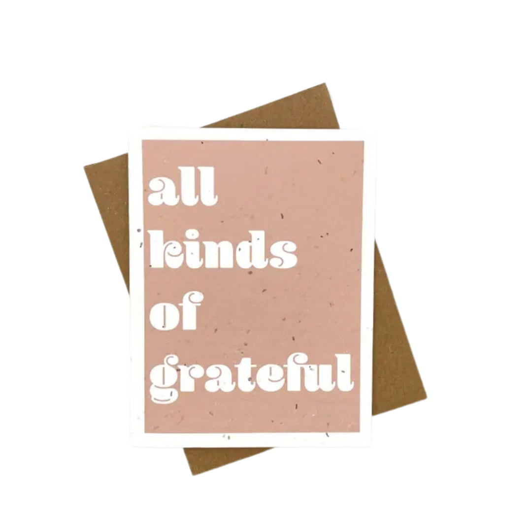 All Kinds of Grateful Plantable Card