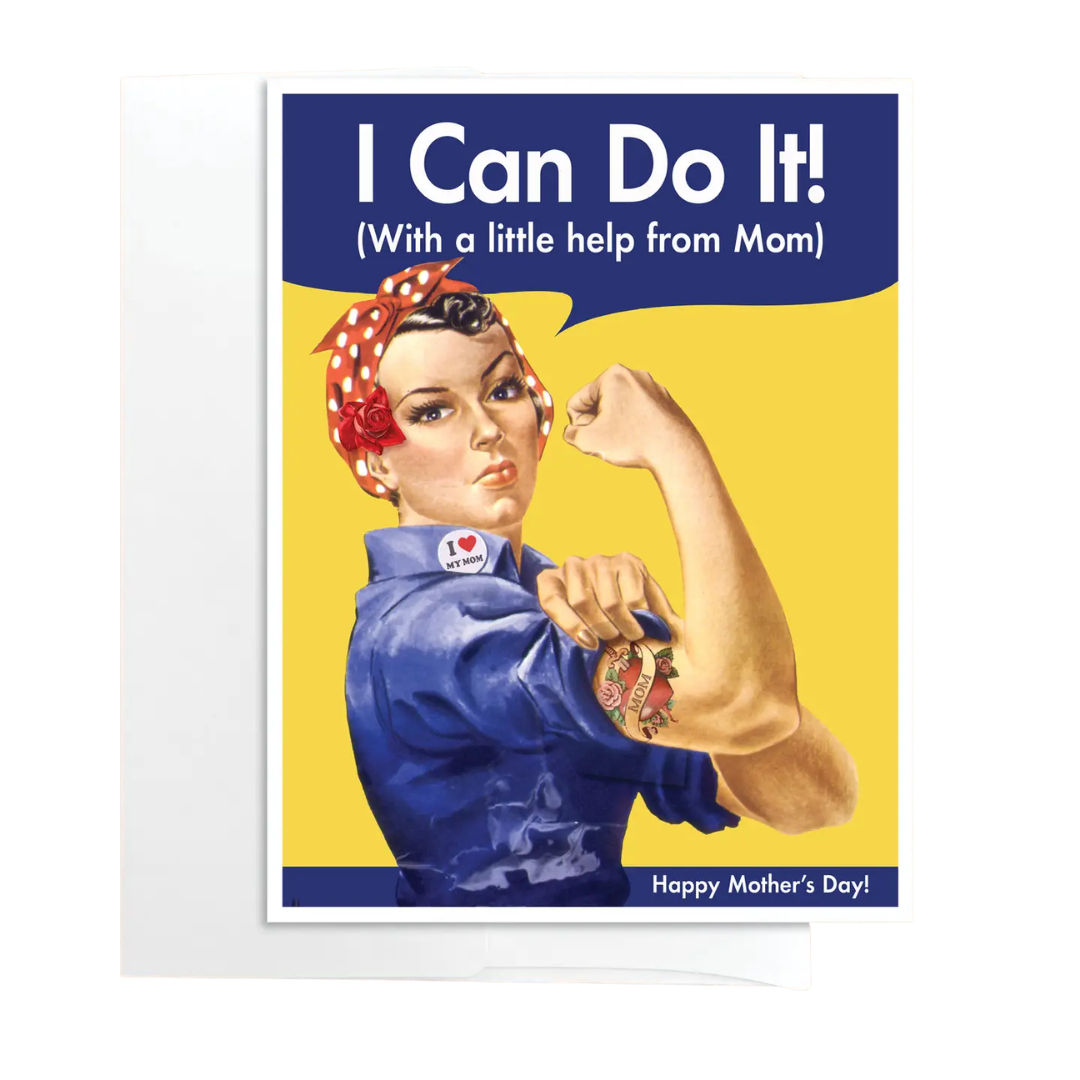 Rosie Riveter Mother's Day Card