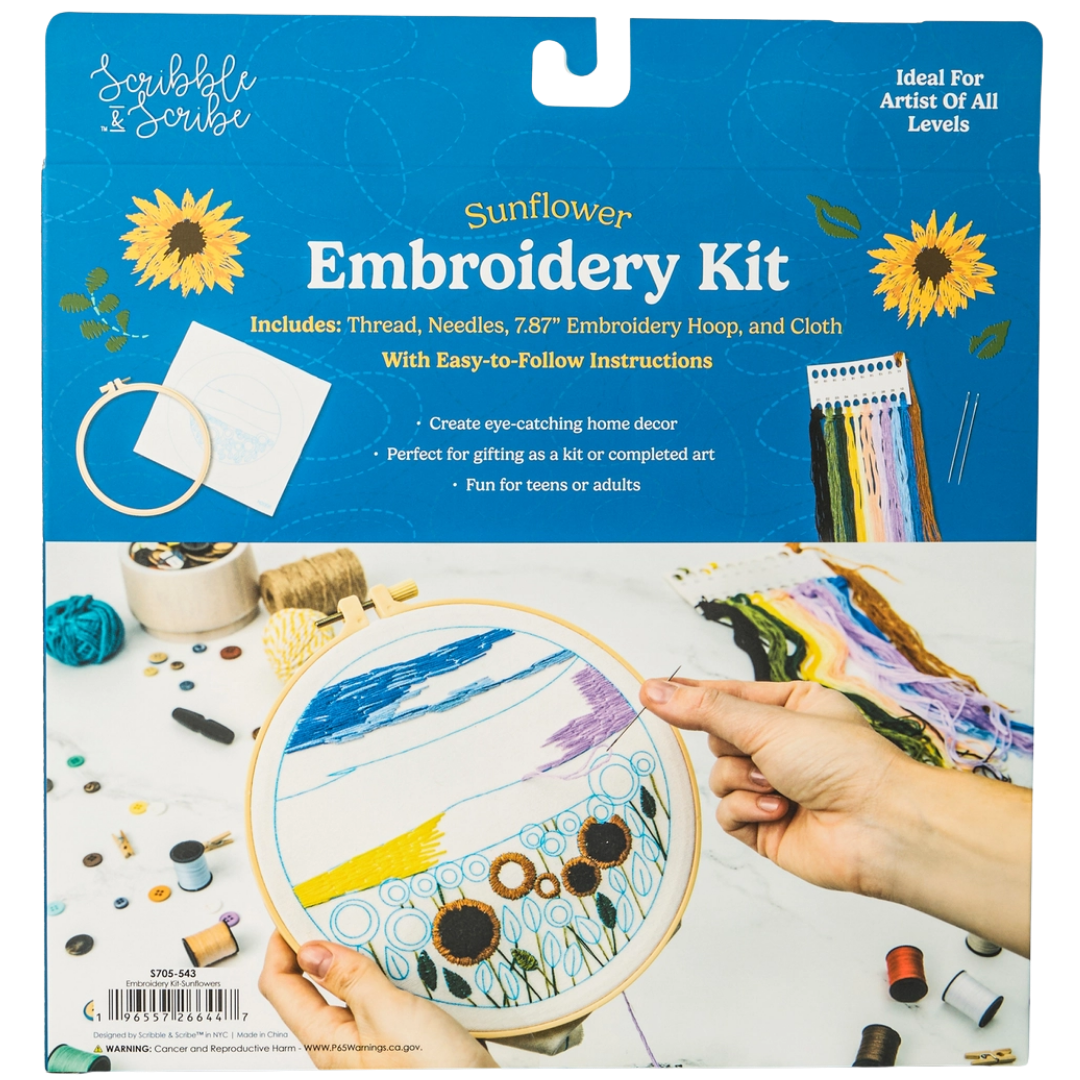 Embroidery Kit - Sunflowers