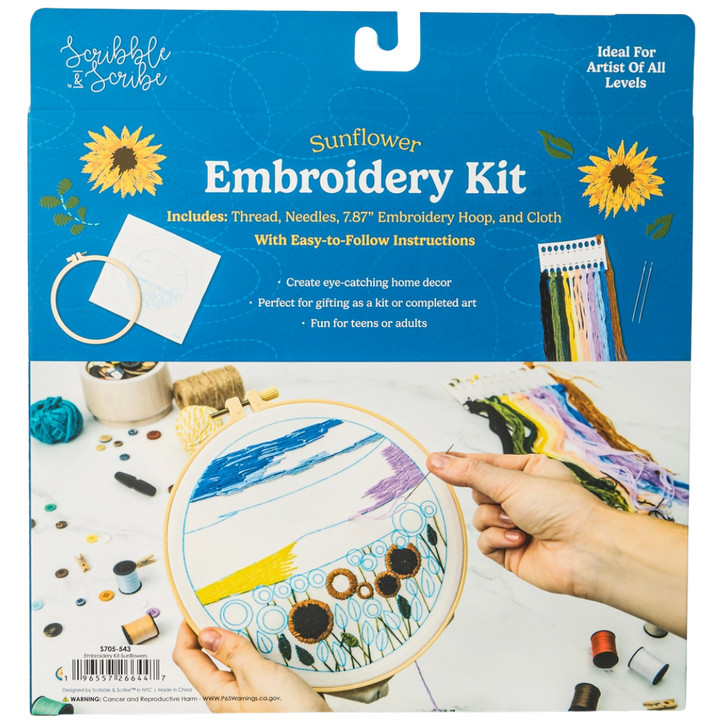 Embroidery Kit - Sunflowers