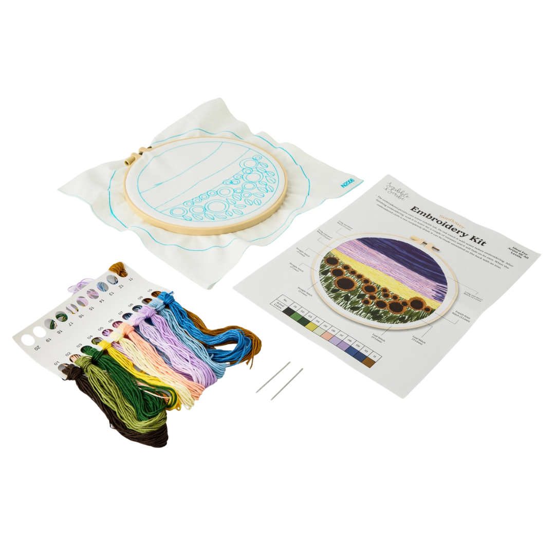 Embroidery Kit - Sunflowers