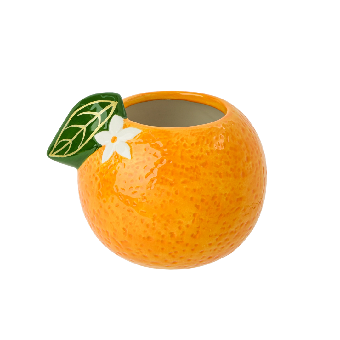 Figural Pen Holder/Planter Orange