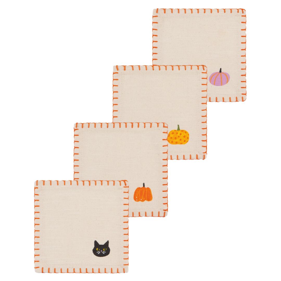 Hallows' Eve Halloween Cocktail Napkins Set of 4