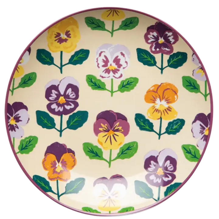 Pansy Appetizer Plates