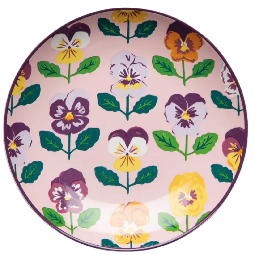 Pansy Appetizer Plates