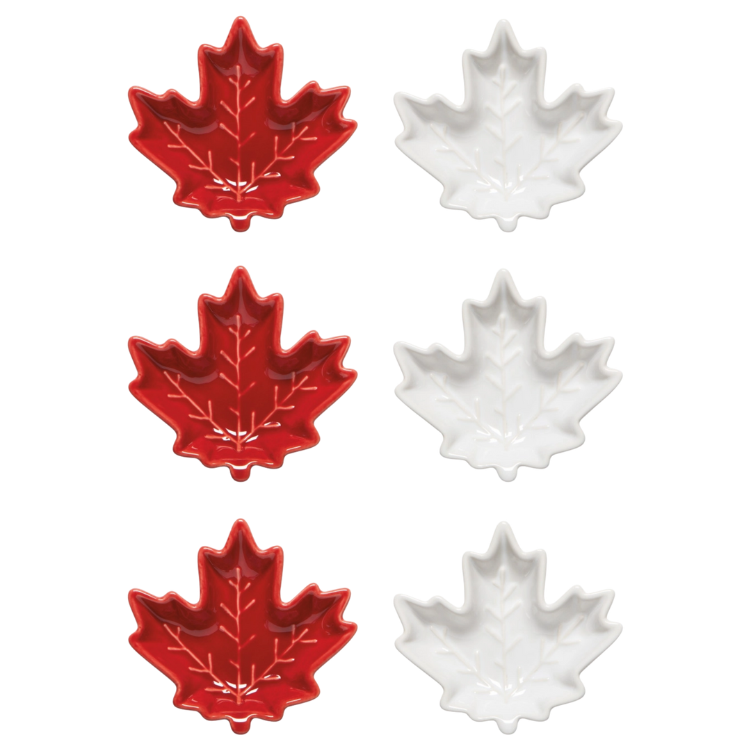 Maple Leaf Pinch Bowls