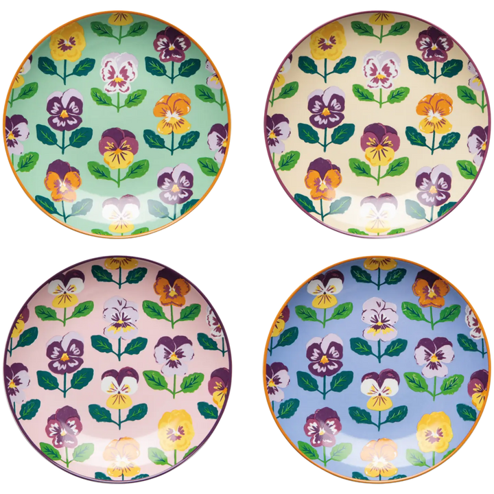 Pansy Appetizer Plates