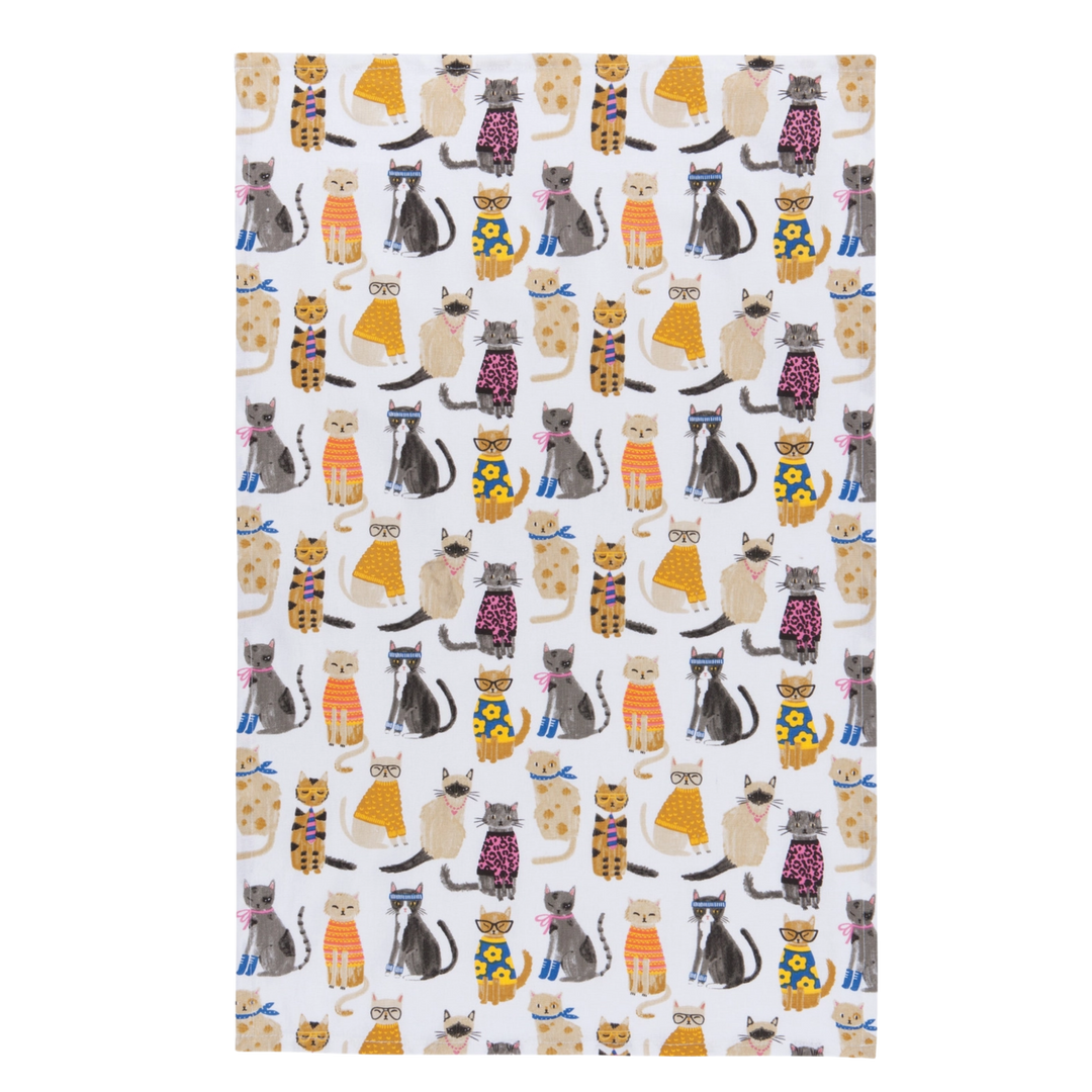 Feline Fine Dishtowel