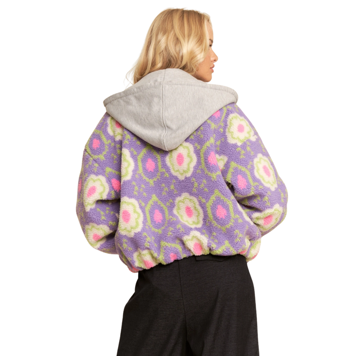 Zip-Up Jacket with Drawstring Hood