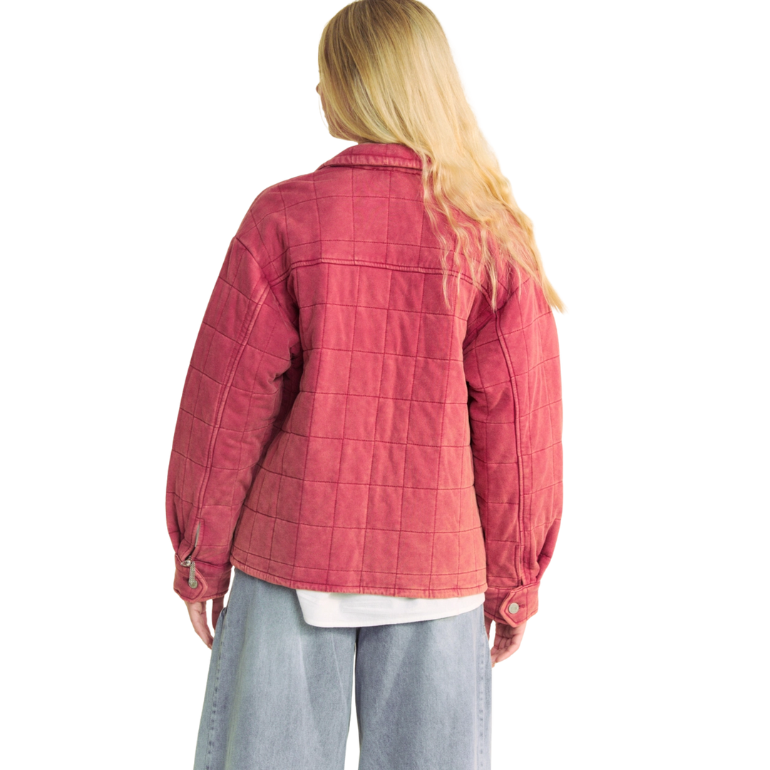 Plus Pocket Button Front Shirt Jacket