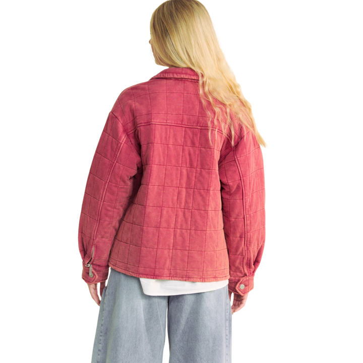 Plus Pocket Button Front Shirt Jacket