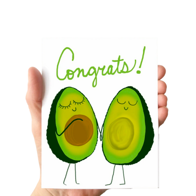 Congrats! Avocado Baby Card