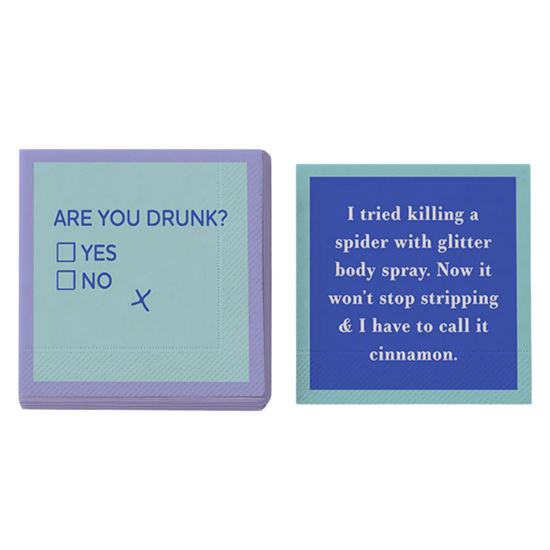 Are You Drunk Cocktail Napkin