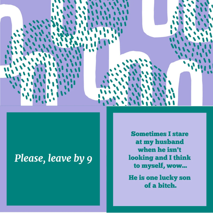Please Leave By 9 Cocktail Napkin