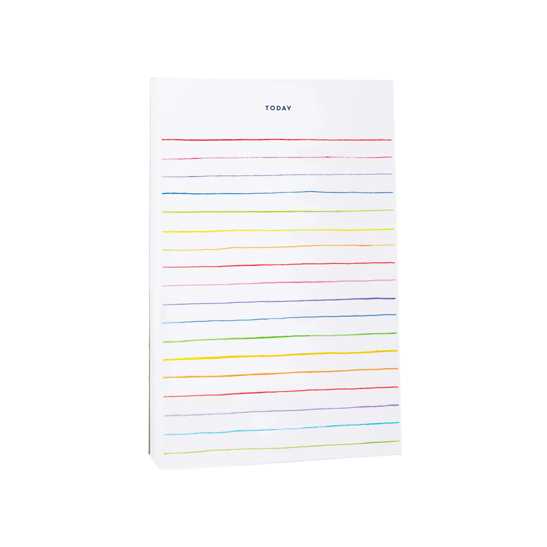 Multi Stripes Lined To-Do Notepad