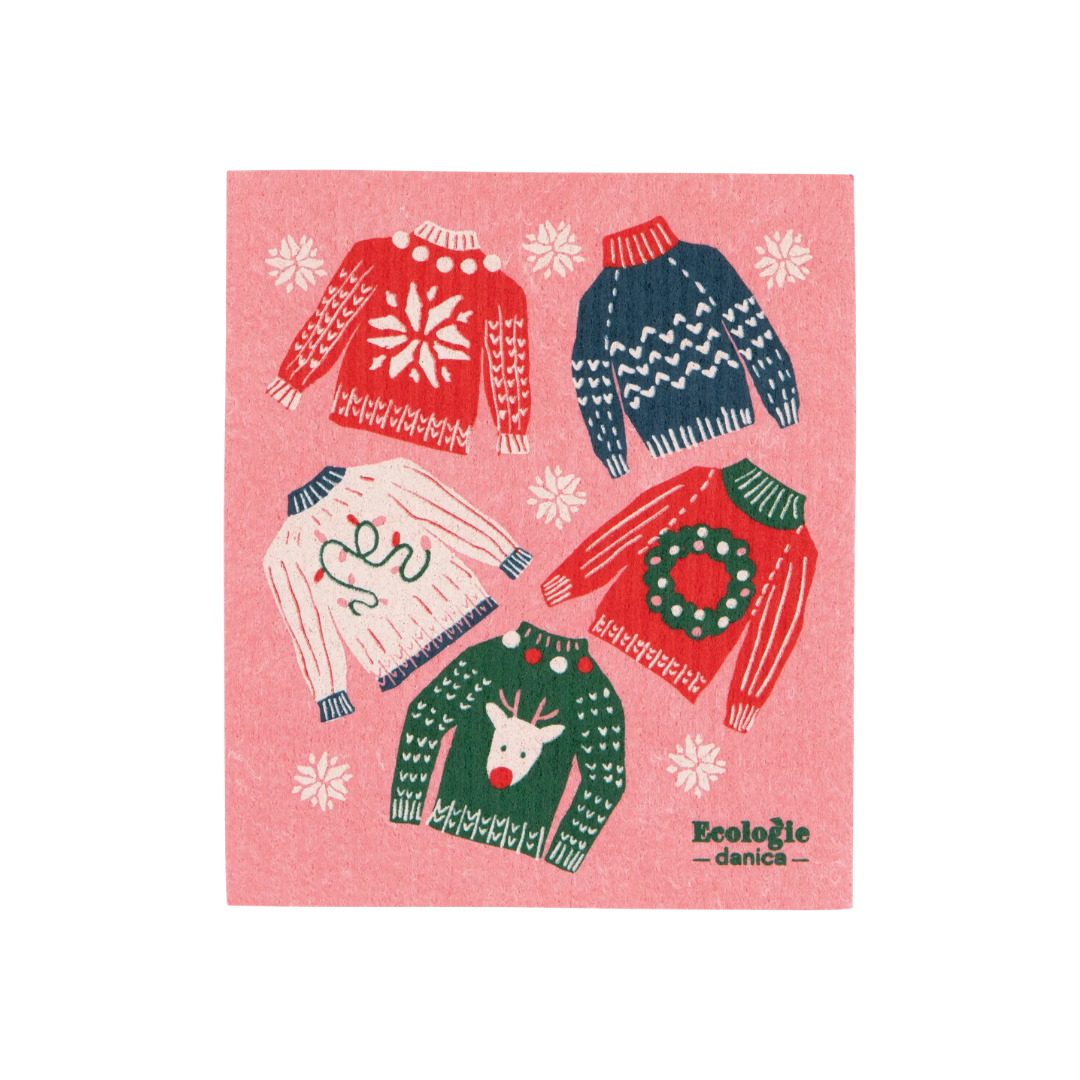 Merry Knitmas Swedish Dishcloth