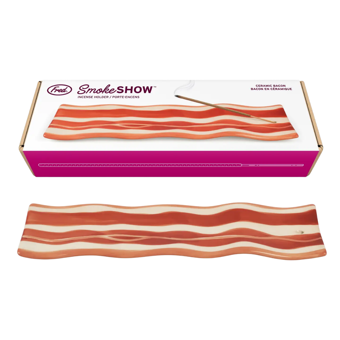 Smoke Show Ceramic Incense Holder, Bacon