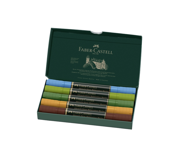 Albrecht Dürer Watercolor Markers, Plein Air - Wallet of 5