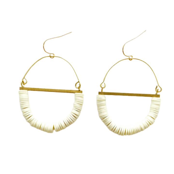 Terrain Beaded Hoop Earring