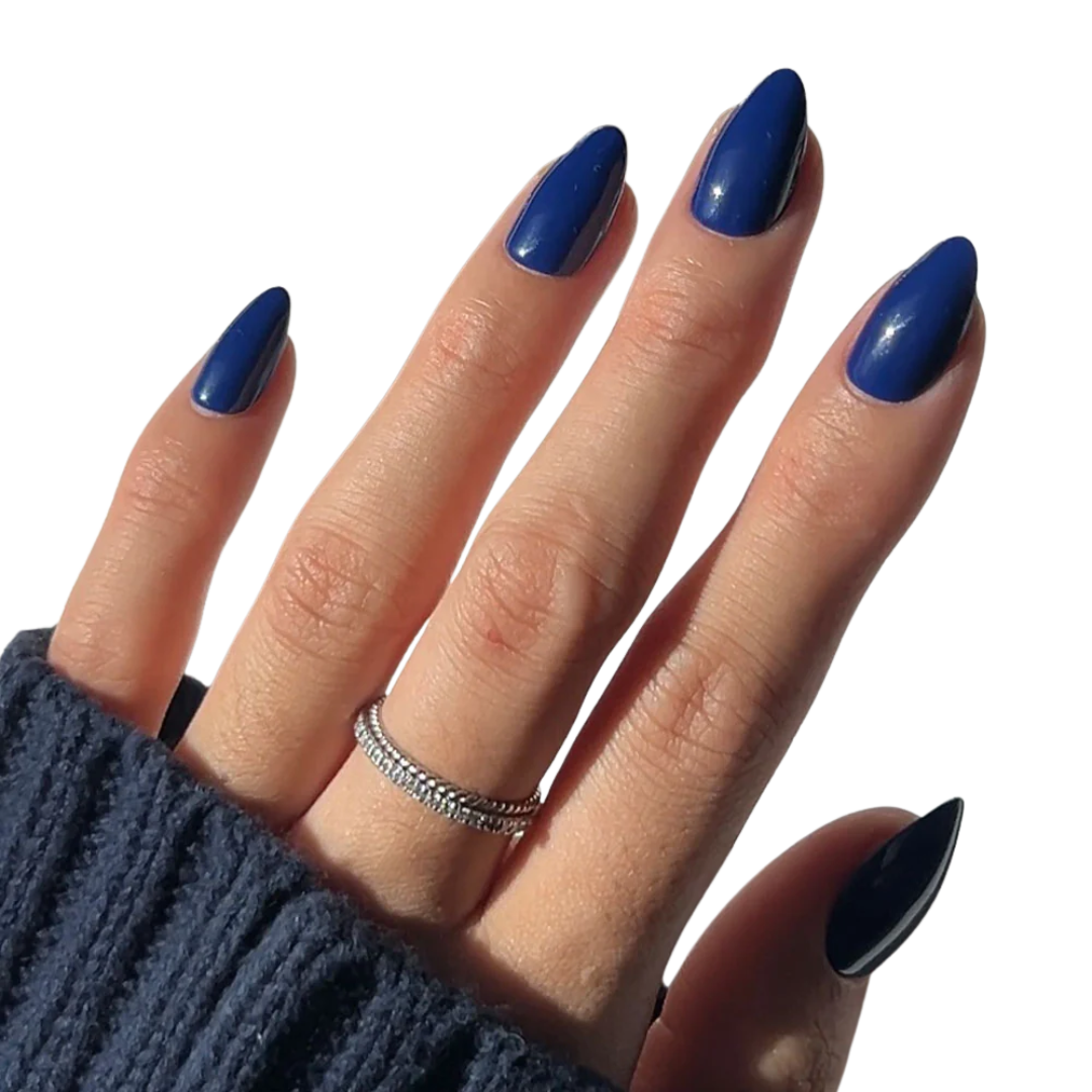 Midnight Blue Press-On Nails
