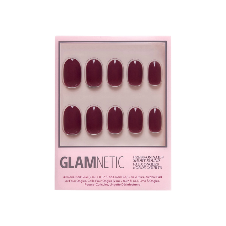 Berry Maroon Press-On Nails