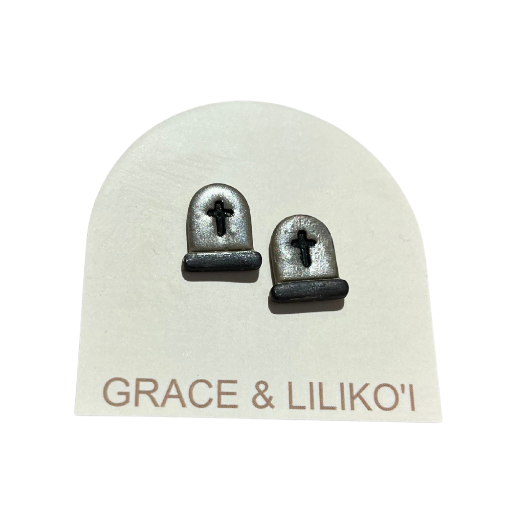 Tombstone Stud Earrings