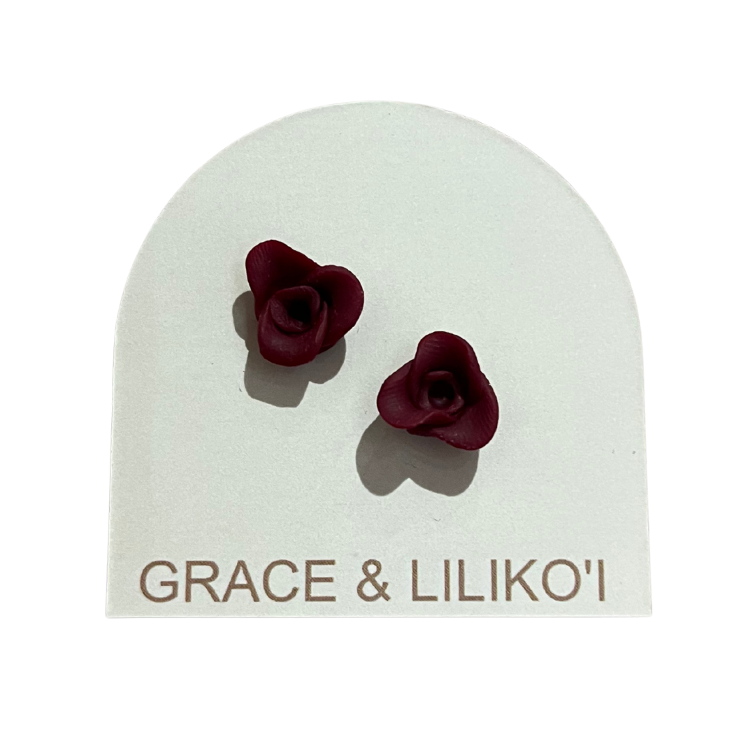 Rose Stud Earrings