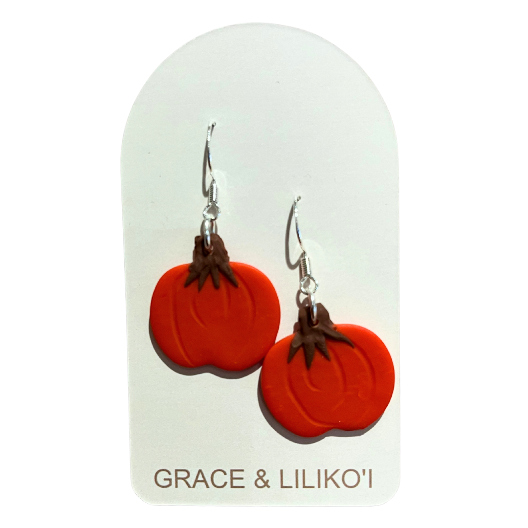 Pumpkin Dangle Earrings