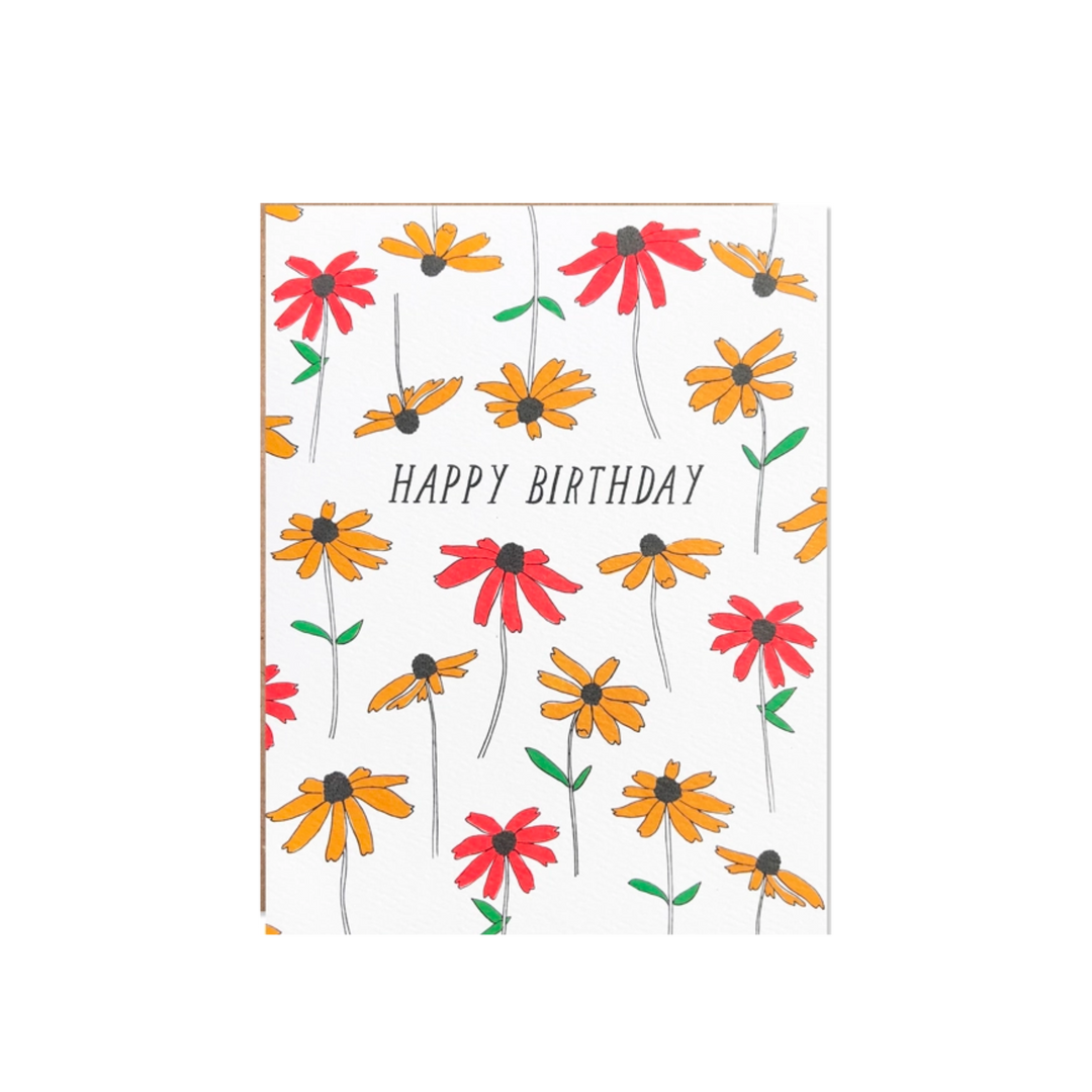 Happy Birthday Black Eyed Susan Card