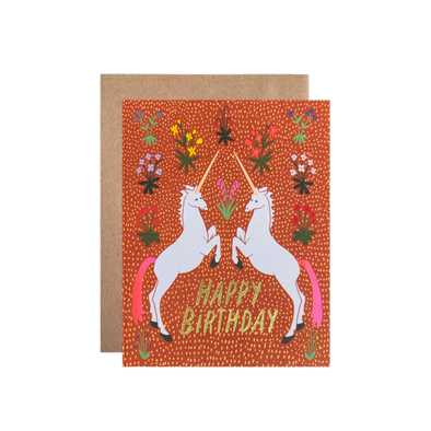 Happy Birthday Unicorns Card