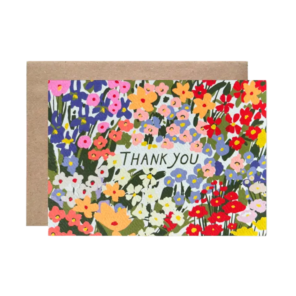Wildflower Garden Thank You Card