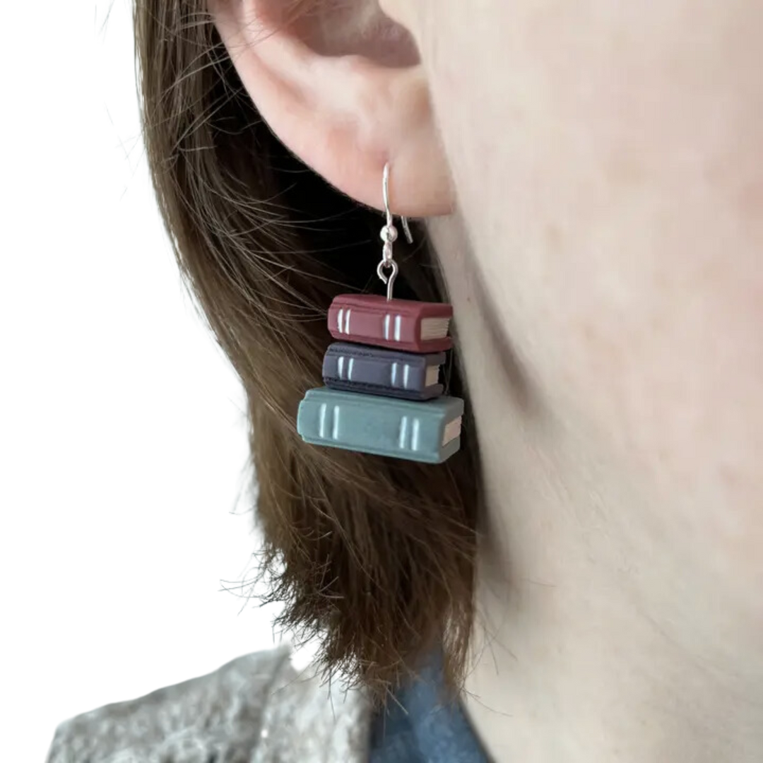 Book Stack Earrings