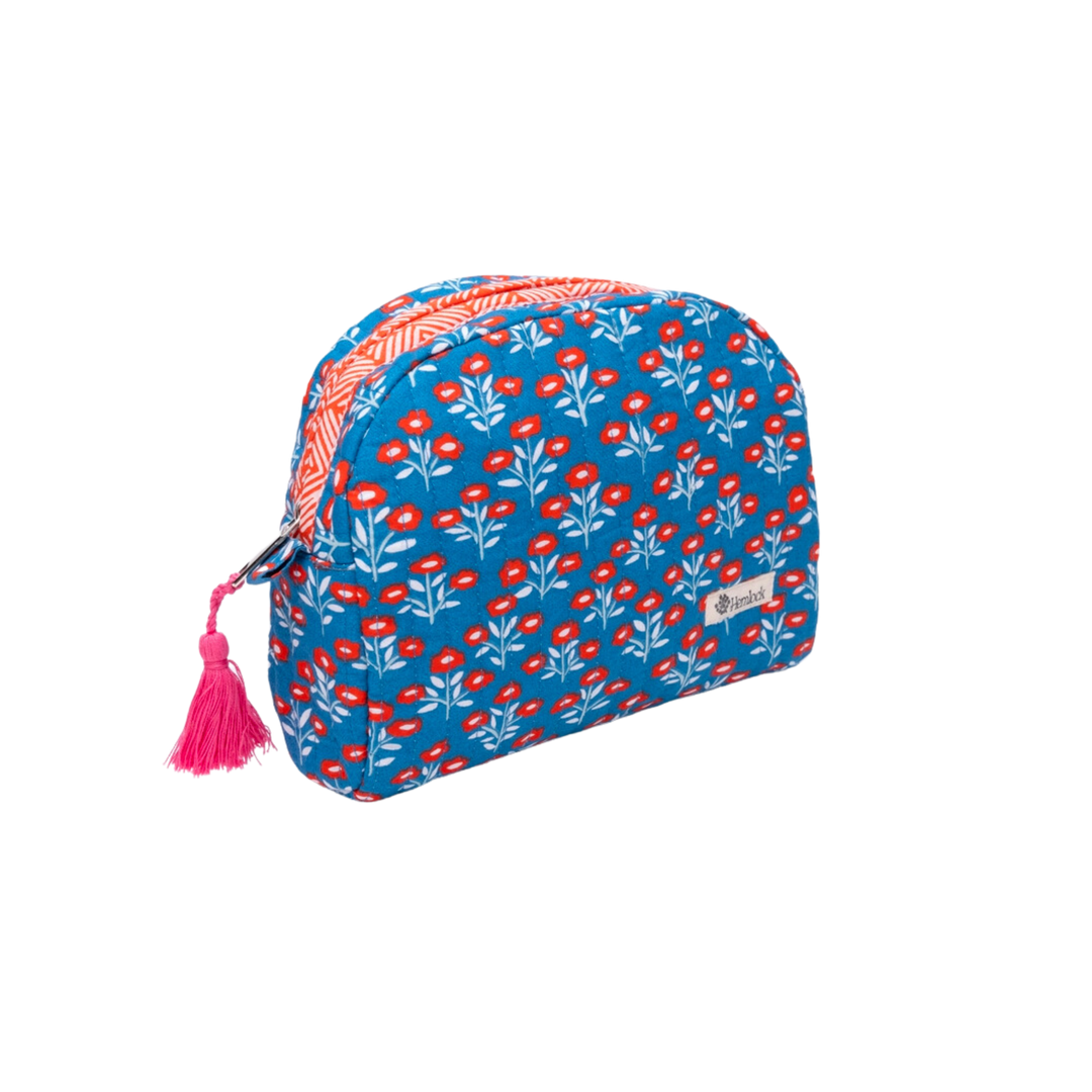 Juliet Small Quilted Scallop Zipper Pouch