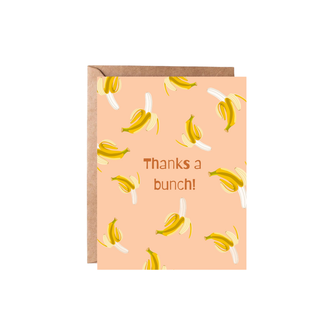 Thanks A Bunch Card | Thank You Card