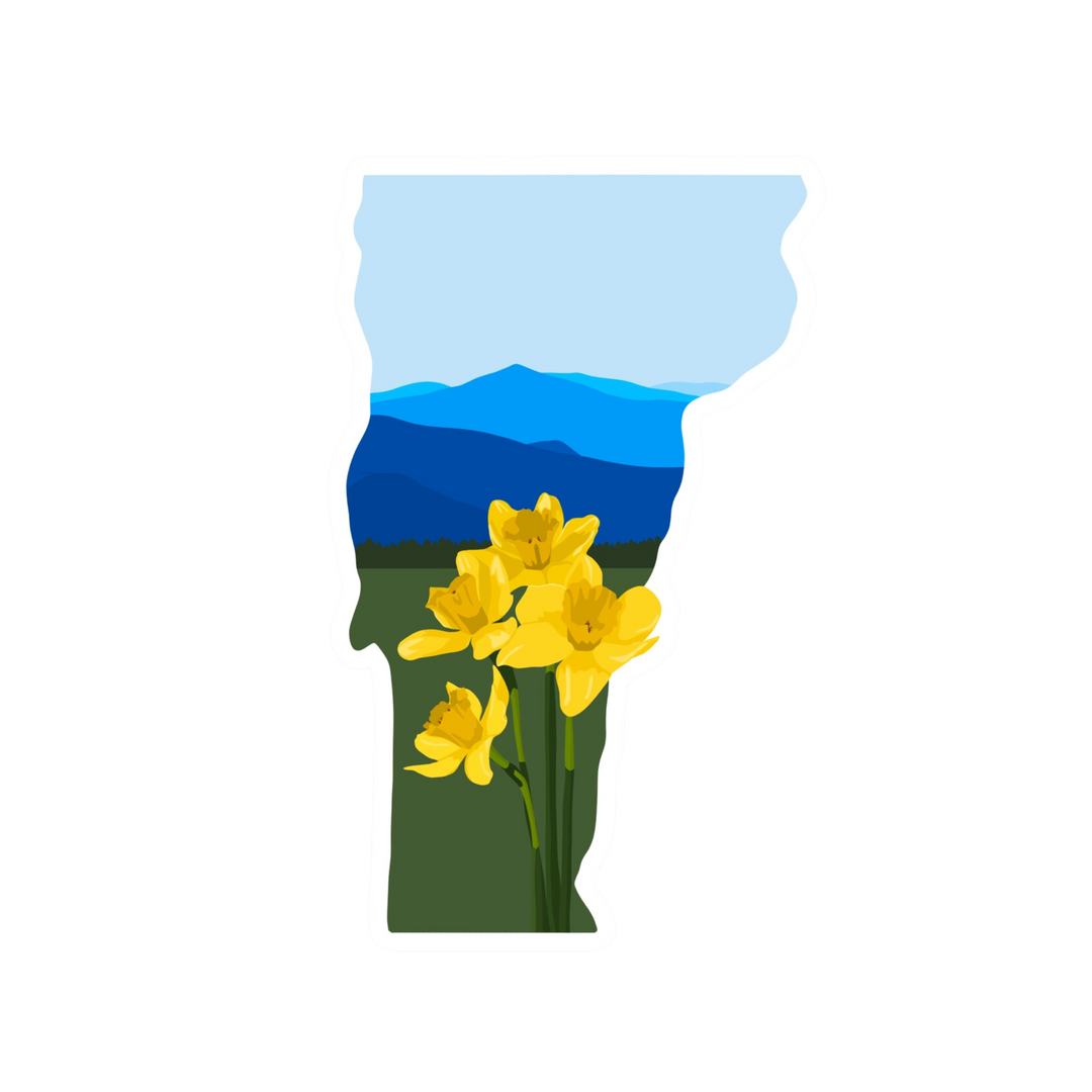 Vermont Daffodil Sticker
