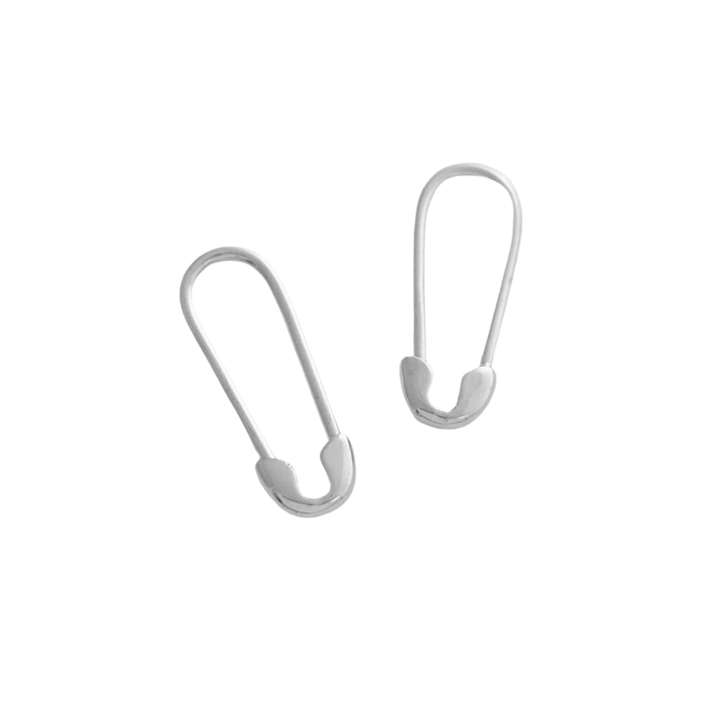 Mini Safety Pin Hoops