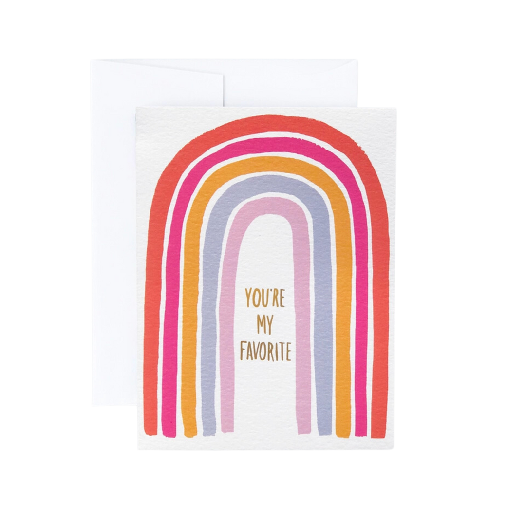 You're My Favorite Rainbow Greeting Card