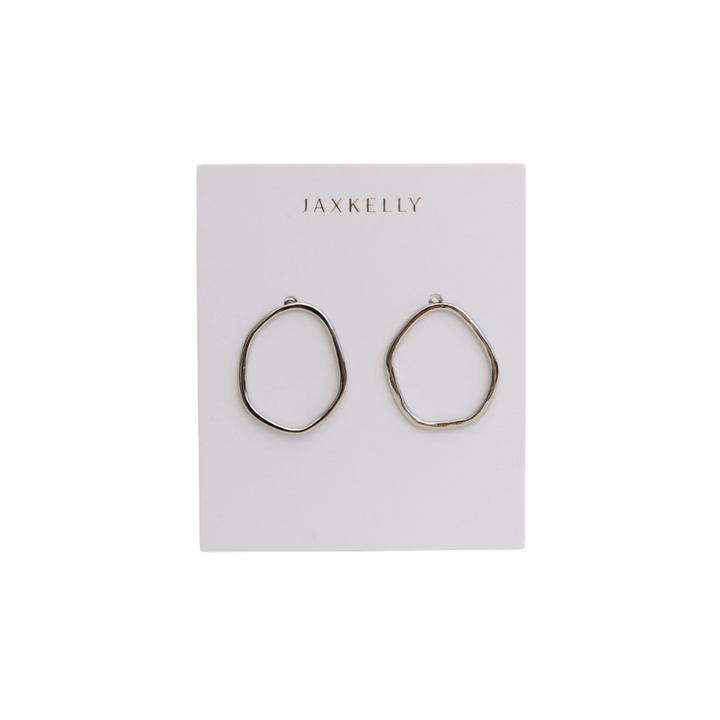 Silver Organic Hoops