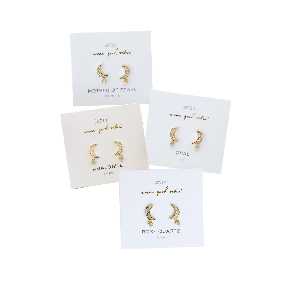 Moon Drop Earrings