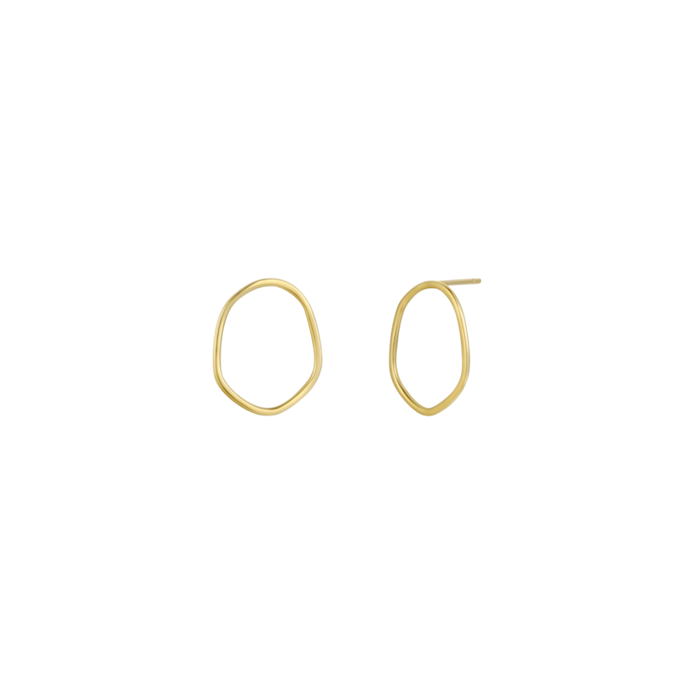Gold Organic Hoop