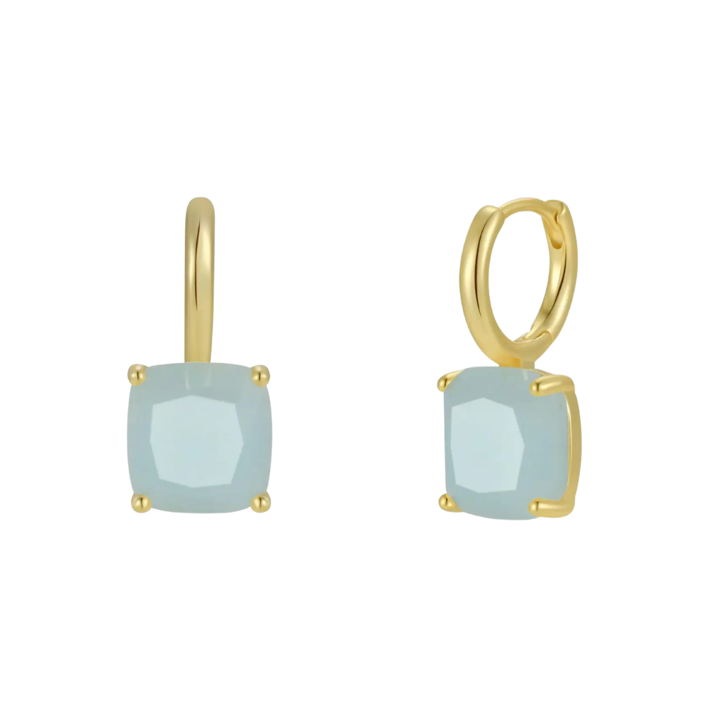 Gemstone Mini Drop Earrings