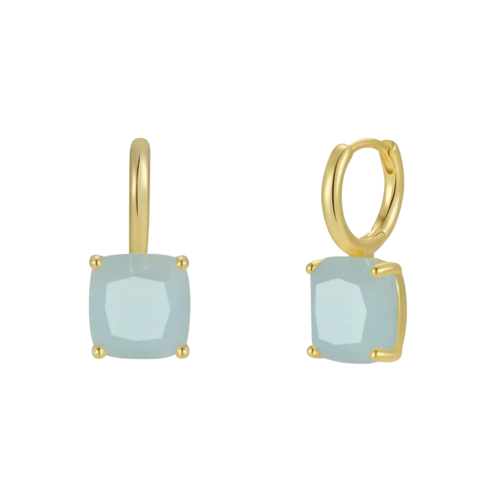 Gemstone Mini Drop Earrings