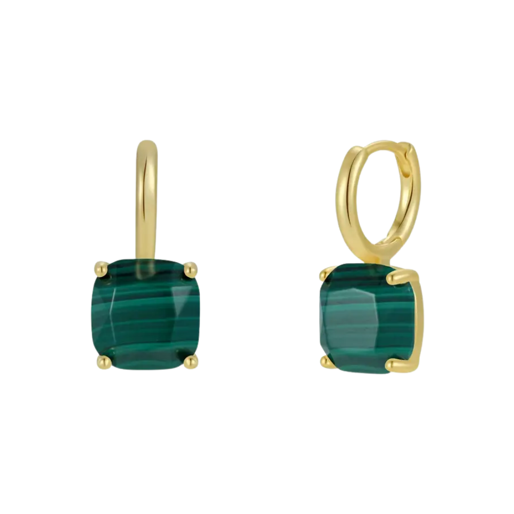 Gemstone Mini Drop Earrings