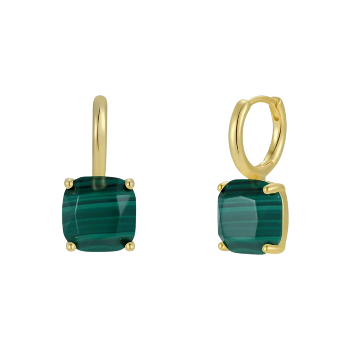 Gemstone Mini Drop Earrings