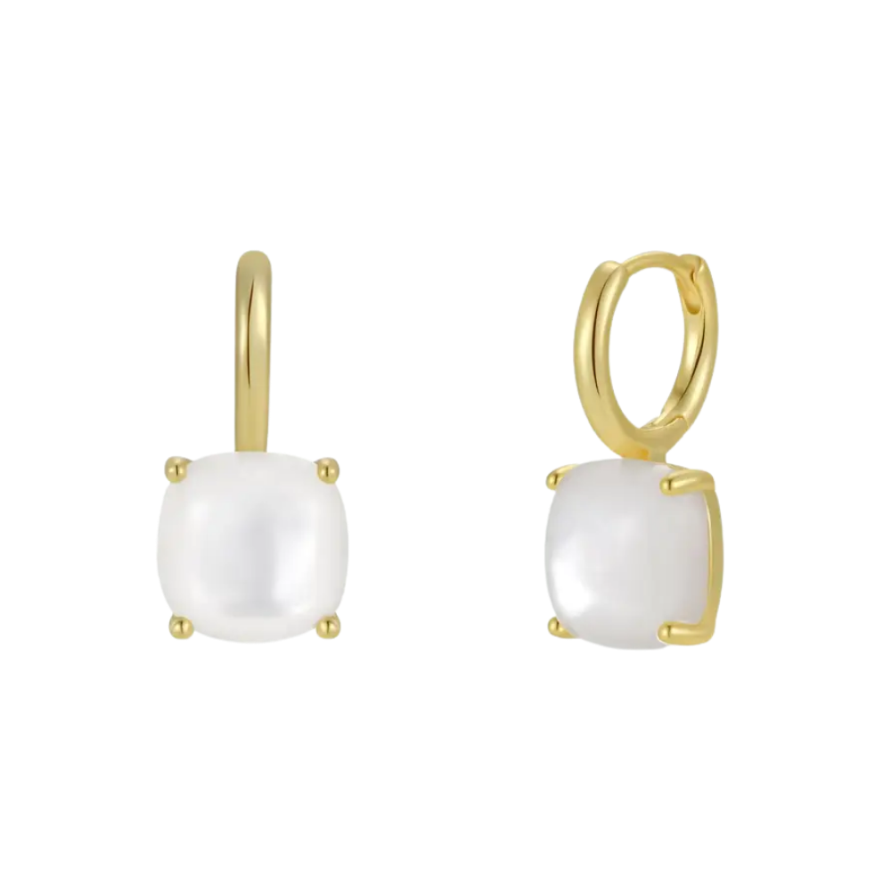 Gemstone Mini Drop Earrings