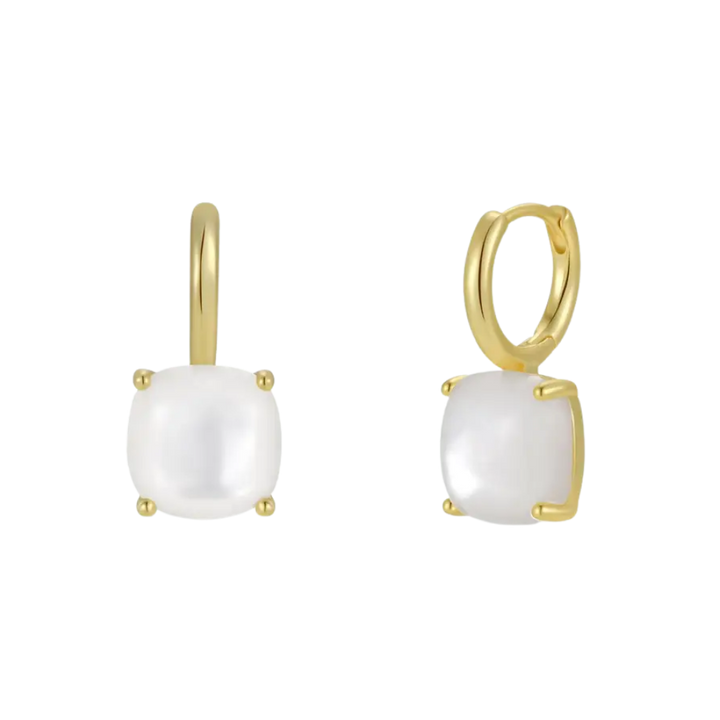 Gemstone Mini Drop Earrings