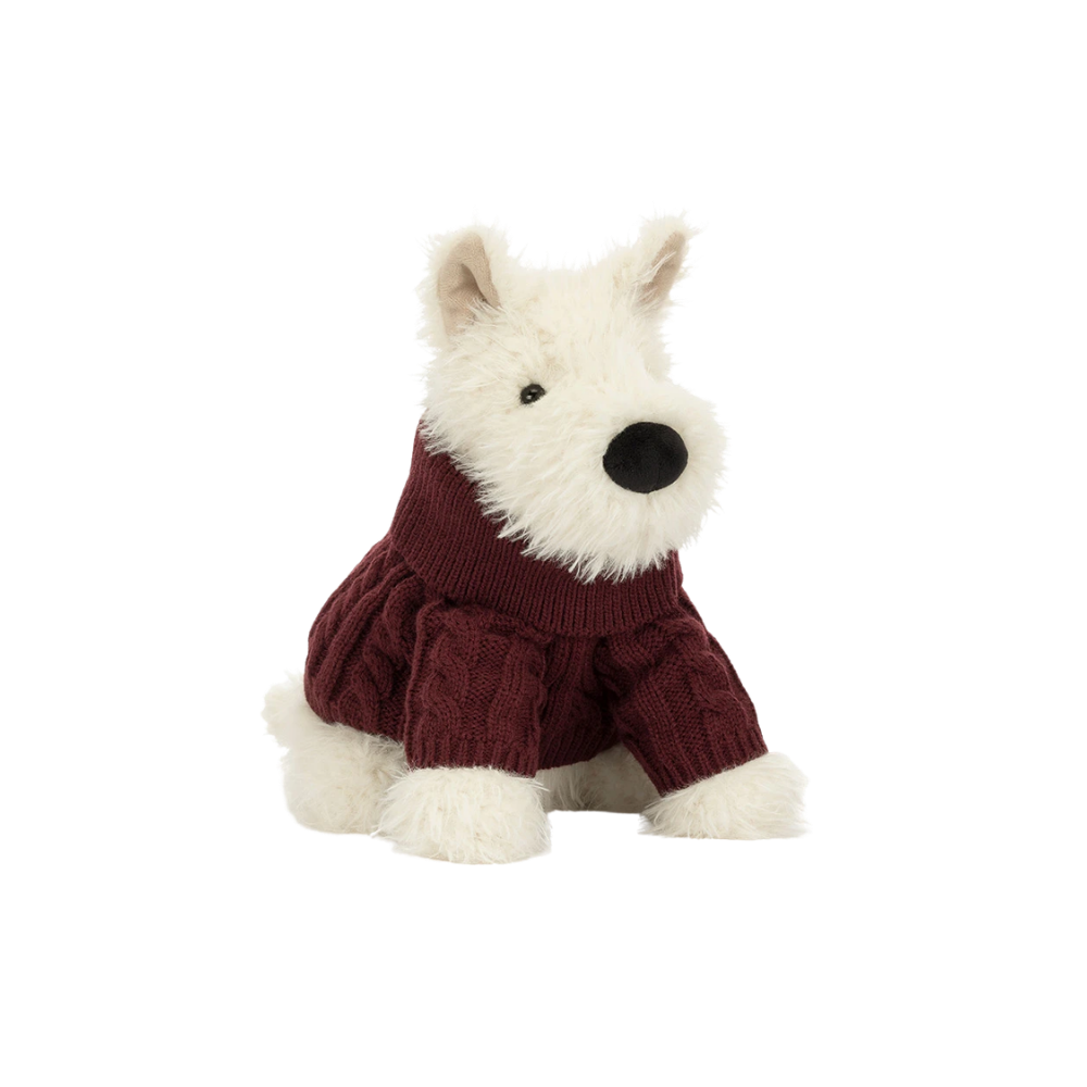 ￼Munro Scottie Dog 'Winter Jumper'