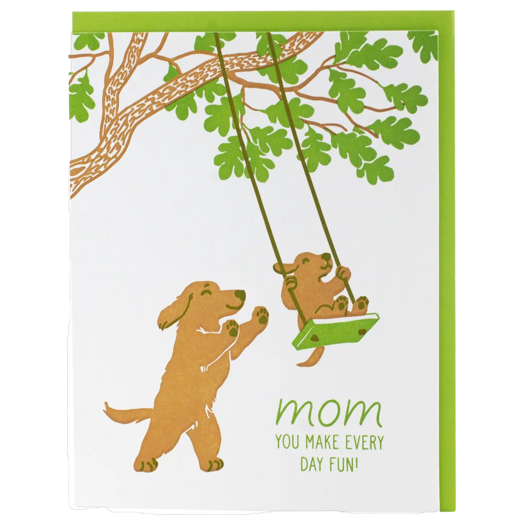 Tree Swing Mother's Day Card