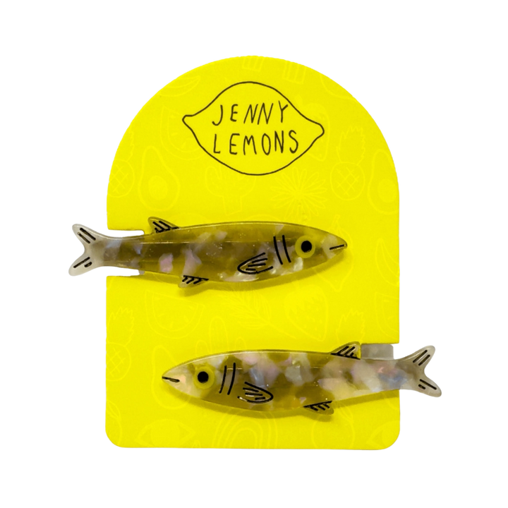 Sardine Alligator Hair Clip Set